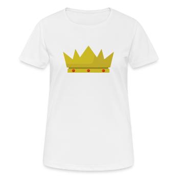 Krone - Frauen T-Shirt atmungsaktiv - Weiß - Vorne - AI Model Female 172 dark (172cm)