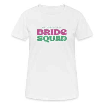 MALLORCA BRIDE SQUAD 2026 - Frauen T-Shirt atmungsaktiv - Weiß - Vorne - AI Model Female 172 dark (172cm)