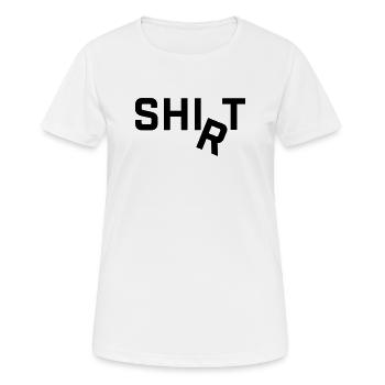 Shirt R falls around Slogan Motif - Women's Breathable T-Shirt - white - Front - AI Model Female 172 dark (172cm)