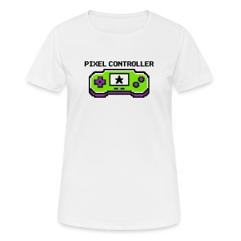 Pixel Controller Logo Graphic - Women's Breathable T-Shirt - white - Front - AI Model Female 172 dark (172cm)
