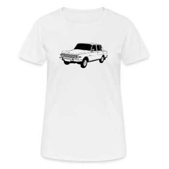 Wartburg , Oldtimer Kult , DDR Legende ...(25) - Frauen T-Shirt atmungsaktiv - Weiß - Vorne - AI Model Female 172 dark (172cm)