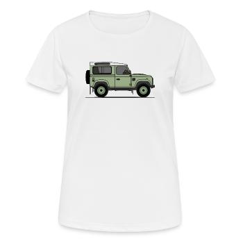 Defender 90 - Women's Breathable T-Shirt - white - Front - AI Model Female 172 dark (172cm)