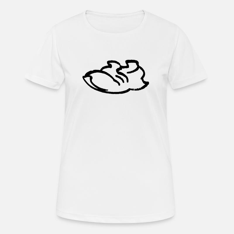 Running Shoe Contour - Women's Breathable T-Shirt - white