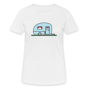 VACANCES. BONNES VACANCES. MAÎTRESSE. MAÎTRE. PROF - T-shirt respirant Femme - blanc - Devant - AI Model Female 172 dark (172cm)