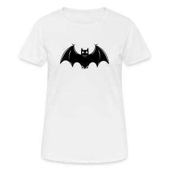 Fledermaus - Frauen T-Shirt atmungsaktiv - Weiß - Vorne - AI Model Female 172 dark (172cm)