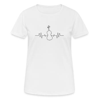 Violin Violin - Women's Breathable T-Shirt - white - Front - AI Model Female 172 dark (172cm)