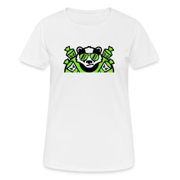 Badger Sugar Cones Logo - Women's Breathable T-Shirt - white - Front - AI Model Female 172 dark (172cm)