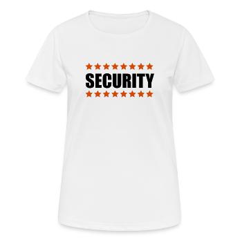 Security - Women's Breathable T-Shirt - white - Front - AI Model Female 172 dark (172cm)