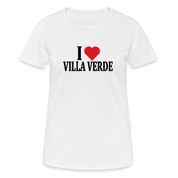 J’adore Villa Verde t-shirt Sardaigne - T-shirt respirant Femme - blanc - Devant - AI Model Female 172 dark (172cm)