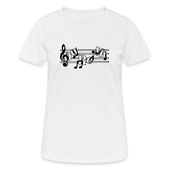 Do re mi - Women's Breathable T-Shirt - white - Front - AI Model Female 172 dark (172cm)
