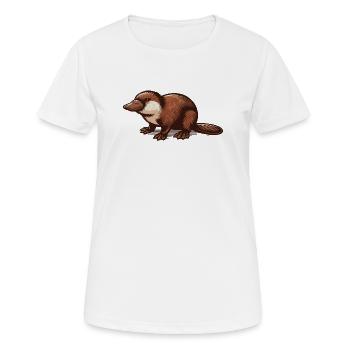 Schnabeltier - Frauen T-Shirt atmungsaktiv - Weiß - Vorne - AI Model Female 172 dark (172cm)