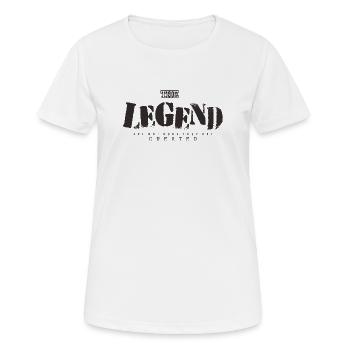 Les légendes sont immortelles sur les vêtements - T-shirt respirant Femme - blanc - Devant - AI Model Female 172 dark (172cm)