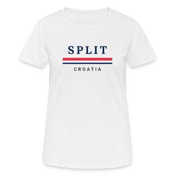 Split City Croatia - Women's Breathable T-Shirt - white - Front - AI Model Female 172 dark (172cm)