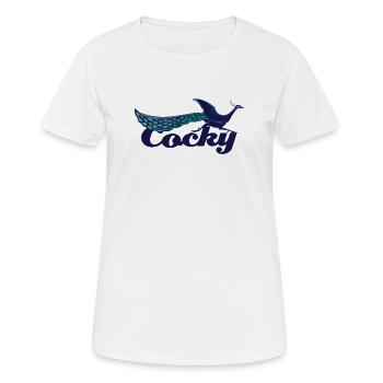 Vol du Phénix Arrogant - T-shirt respirant Femme - blanc - Devant - AI Model Female 172 dark (172cm)