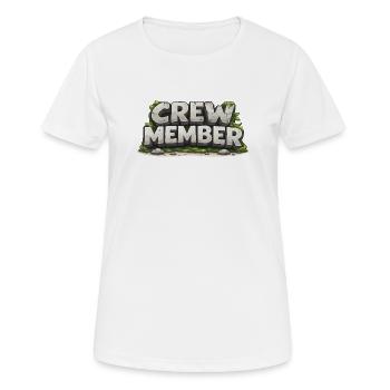 Membres de l’équipe - T-shirt respirant Femme - blanc - Devant - AI Model Female 172 dark (172cm)