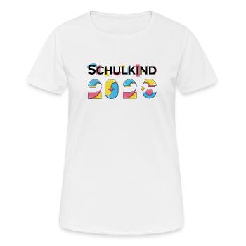 Schulkind 2026  - Frauen T-Shirt atmungsaktiv - Weiß - Vorne - AI Model Female 172 dark (172cm)