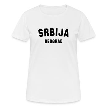 BEOGRAD Belgrad Belgrade Serbien Serbie - T-shirt respirant Femme - blanc - Devant - AI Model Female 172 dark (172cm)
