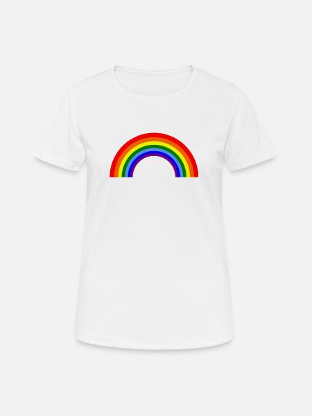 Rainbow Arch - Women's Breathable T-Shirt - white