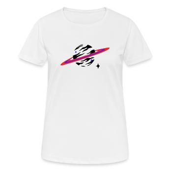 Orbite de minuit - T-shirt respirant Femme - blanc - Devant - AI Model Female 172 dark (172cm)