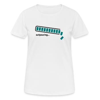 épanchement - T-shirt respirant Femme - blanc - Devant - AI Model Female 172 dark (172cm)