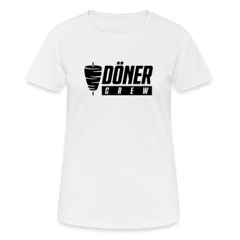 L’équipe Döner - T-shirt respirant Femme - blanc - Devant - AI Model Female 172 dark (172cm)
