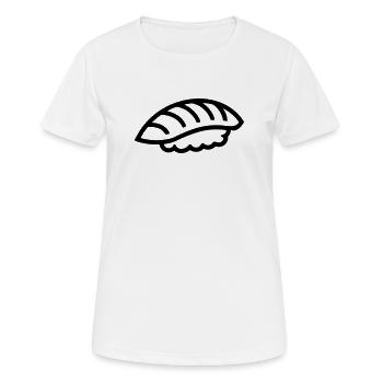 sushi - Women's Breathable T-Shirt - white - Front - AI Model Female 172 dark (172cm)