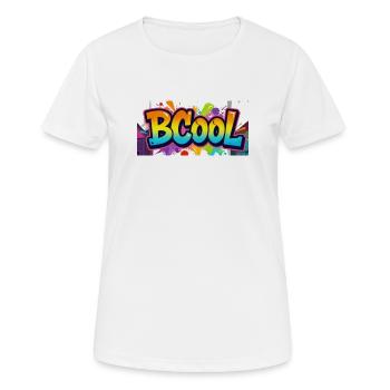 BCOOL Graffiti Neon Splash - Women's Breathable T-Shirt - white - Front - AI Model Female 172 dark (172cm)