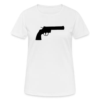 weapon - Women's Breathable T-Shirt - white - Front - AI Model Female 172 dark (172cm)