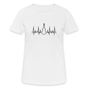 wave-bass - Frauen T-Shirt atmungsaktiv - Weiß - Vorne - AI Model Female 172 dark (172cm)