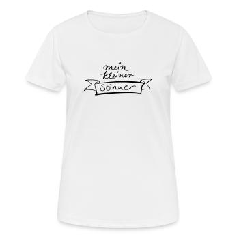 mein kleiner Stinker - Frauen T-Shirt atmungsaktiv - Weiß - Vorne - AI Model Female 172 dark (172cm)