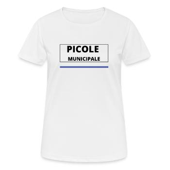 Picole municipale - T-shirt respirant Femme - blanc - Devant - AI Model Female 172 dark (172cm)