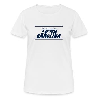 South Carolina Palm - Frauen T-Shirt atmungsaktiv - Weiß - Vorne - AI Model Female 172 dark (172cm)