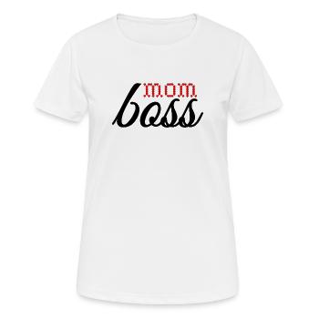Lettrage d’amour sincère - T-shirt respirant Femme - blanc - Devant - AI Model Female 172 dark (172cm)