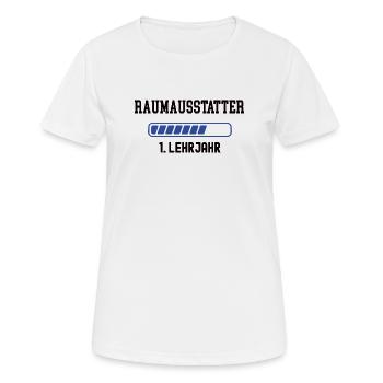 Apprentissage de décorateur d’intérieur 1ère année d’apprentissage - T-shirt respirant Femme - blanc - Devant - AI Model Female 172 dark (172cm)