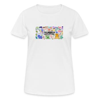 Coupe de motivation - T-shirt respirant Femme - blanc - Devant - AI Model Female 172 dark (172cm)