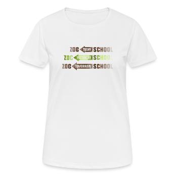 Safari Afrika savanne zoo schule tierpark - Frauen T-Shirt atmungsaktiv - Weiß - Vorne - AI Model Female 172 dark (172cm)
