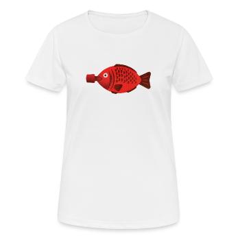 Poisson Rouge - Frauen T-Shirt atmungsaktiv - Weiß - Vorne - AI Model Female 172 dark (172cm)