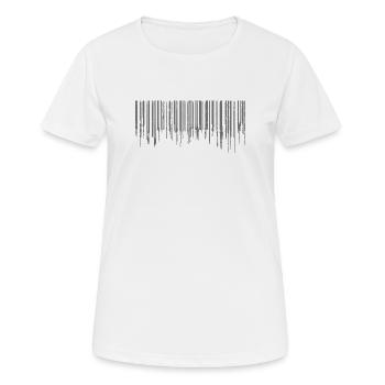 Barcode - Gray - Women's Breathable T-Shirt - white - Front - AI Model Female 172 dark (172cm)