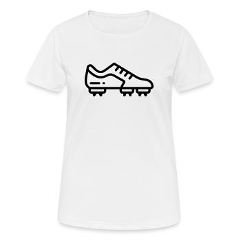 chaussure de football crampons - T-shirt respirant Femme - blanc - Devant - AI Model Female 172 dark (172cm)