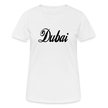 Dubai - couleur personnalisable - T-shirt respirant Femme - blanc - Devant - AI Model Female 172 dark (172cm)