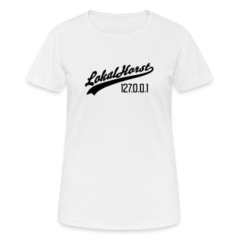 lokalhorst | Lokal | Horst - T-shirt respirant Femme - blanc - Devant - AI Model Female 172 dark (172cm)