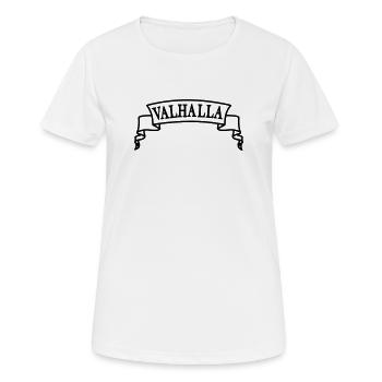 Walhalla im Banner - Frauen T-Shirt atmungsaktiv - Weiß - Vorne - AI Model Female 172 dark (172cm)
