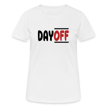 Jour de congé du travail pour se détendre - T-shirt respirant Femme - blanc - Devant - AI Model Female 172 dark (172cm)
