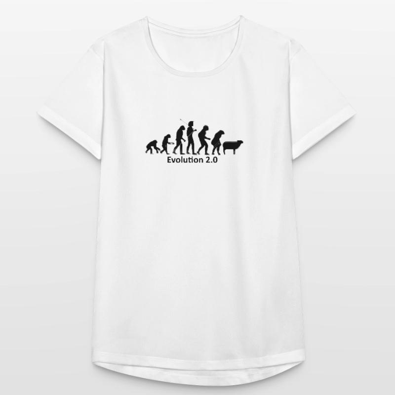 Human evolution in silhouette Women's Breathable T-Shirt