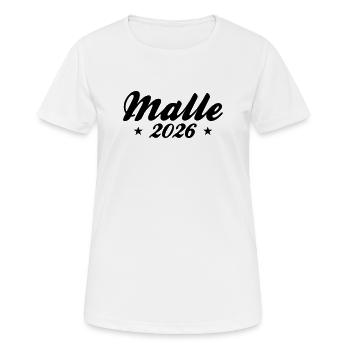 Malle 2026 - Women's Breathable T-Shirt - white - Front - AI Model Female 172 dark (172cm)