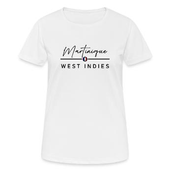 Martinique - France - West Indies - Caribbean - Women's Breathable T-Shirt - white - Front - AI Model Female 172 dark (172cm)