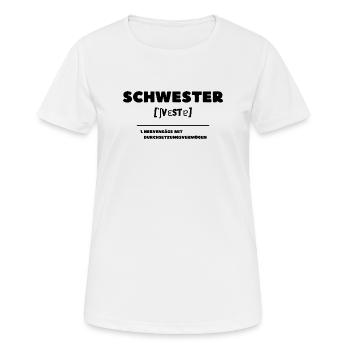 Sister Definition Pain in the Neck - Women's Breathable T-Shirt - white - Front - AI Model Female 172 dark (172cm)
