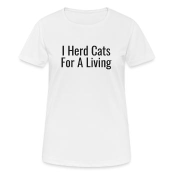 Project Manager - Frauen T-Shirt atmungsaktiv - Weiß - Vorne - AI Model Female 172 dark (172cm)