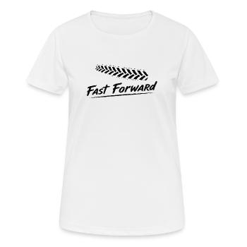 Agriculture Champ de pneus cloutés Avance rapide - T-shirt respirant Femme - blanc - Devant - AI Model Female 172 dark (172cm)