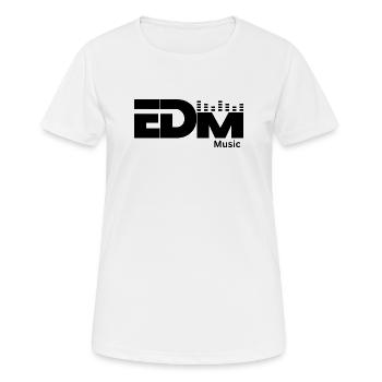 EDM Music logo - Women's Breathable T-Shirt - white - Front - AI Model Female 172 dark (172cm)